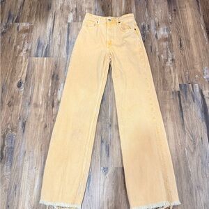 Zara Orange Wide Leg Women's Jeans